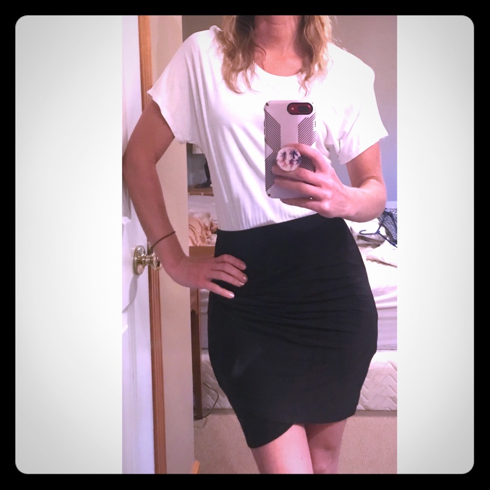 BCBG Maxazria black & white dress